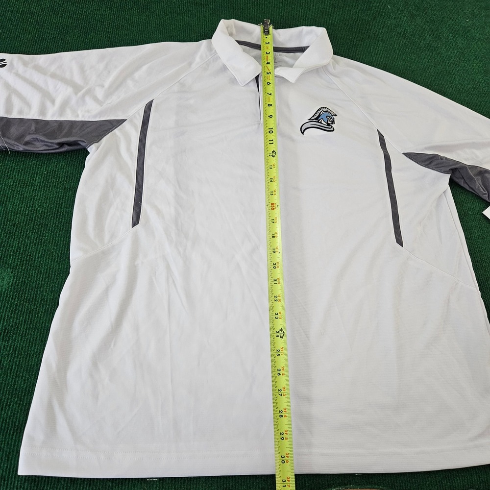 Holloway Adult XL White Performance Polo Shirt Spartan Logo Dry-Excel - Picture 4 of 6